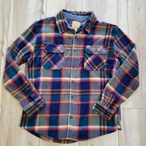 Mens Plaid Fleece - Shacket Sweater